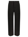 Schwarze Ramie Freizeithose