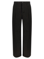 Schwarze Ramie Freizeithose