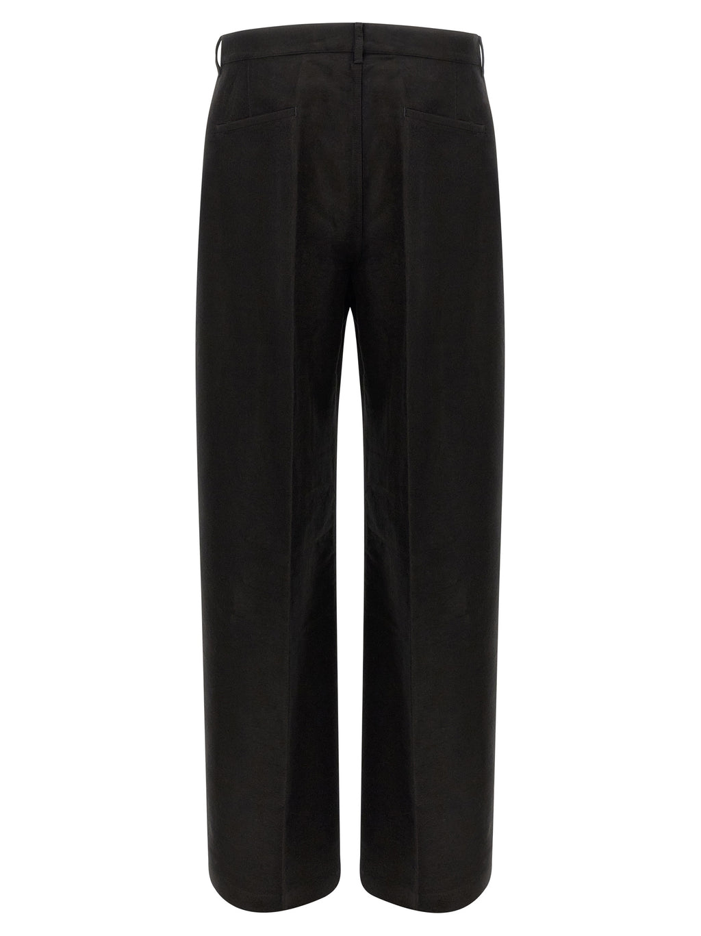 Schwarze Ramie Freizeithose