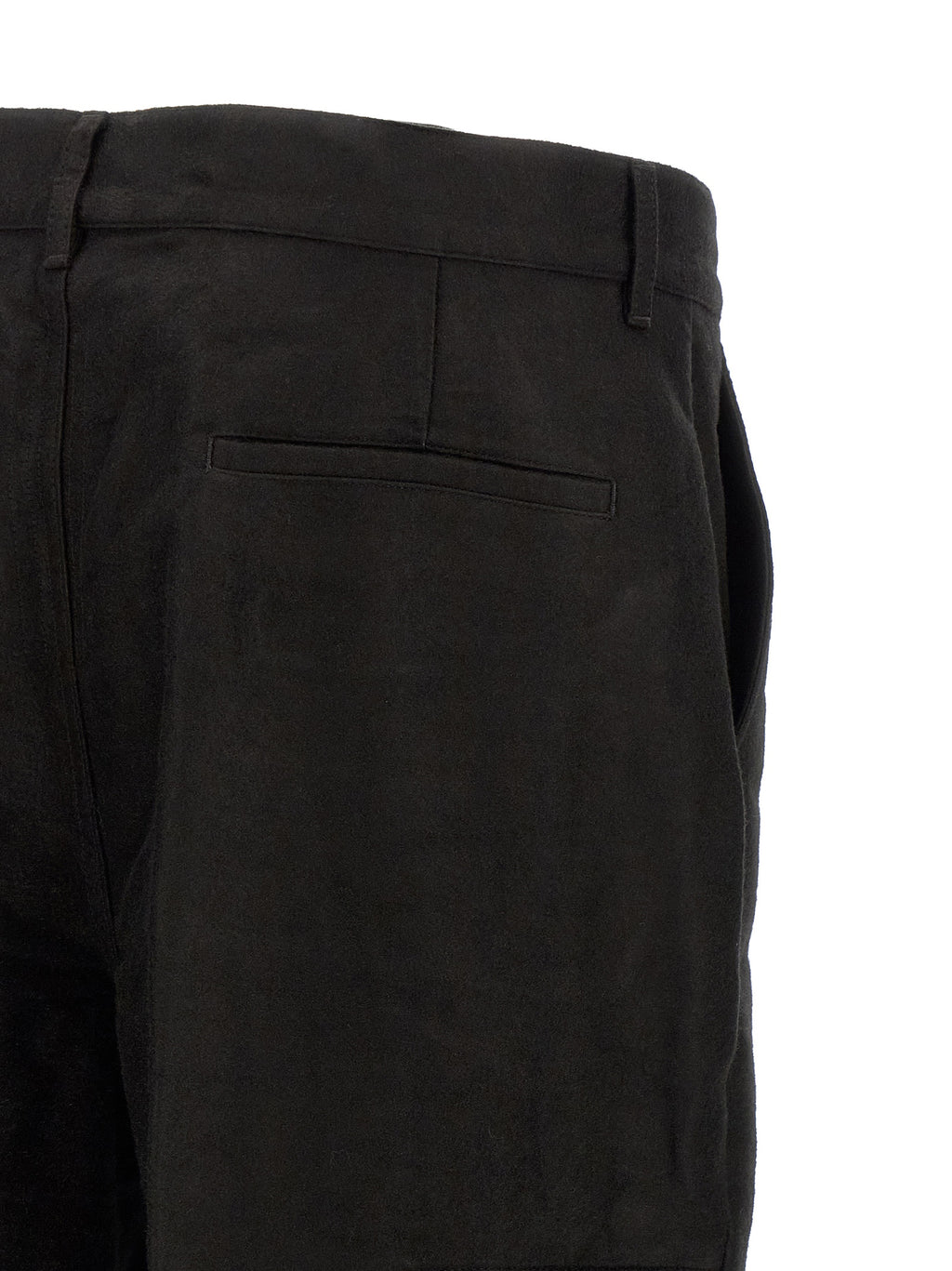 Schwarze Ramie Freizeithose