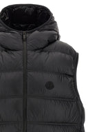 Schwarze ärmellose Jacke aus Polyamid