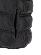 Schwarze ärmellose Jacke aus Polyamid