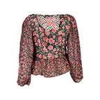 Rosa Polyester Damenbluse