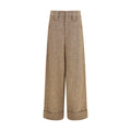 Beige Wollhose Oves Aries Casual Pants