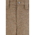 Beige Wollhose Oves Aries Casual Pants