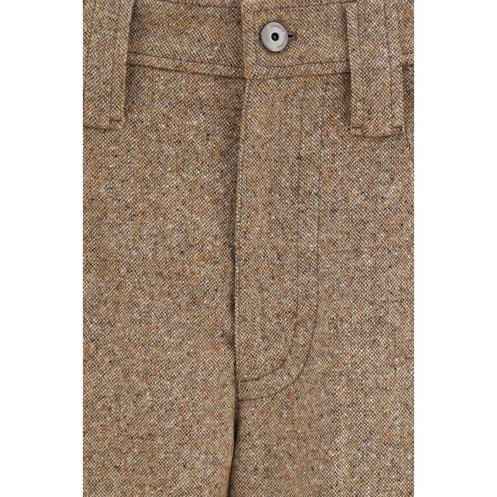 Beige Wollhose Oves Aries Casual Pants