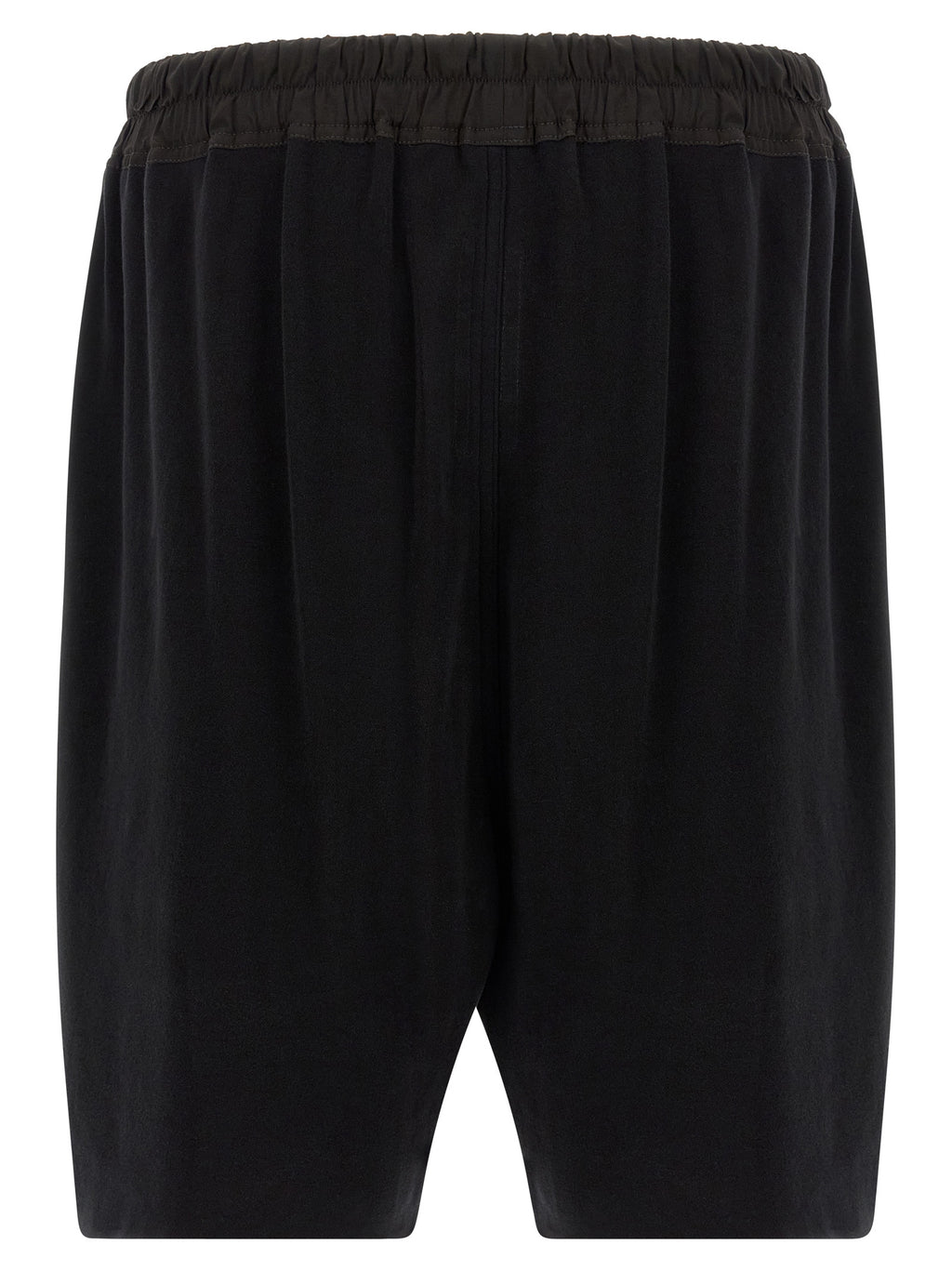 Schwarze Baumwoll-Bermudashorts