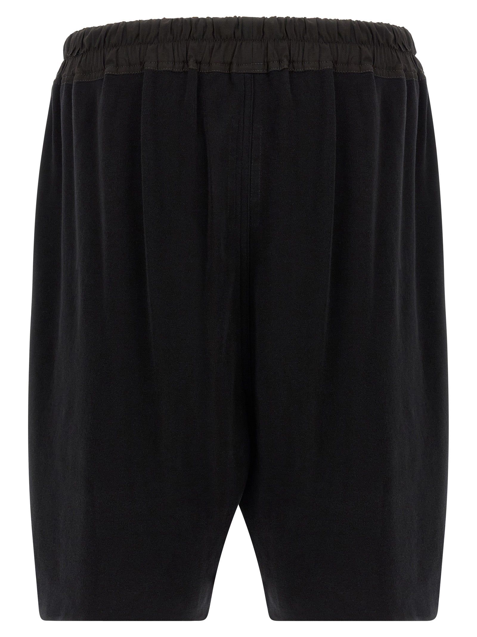 Schwarze Baumwoll-Bermudashorts