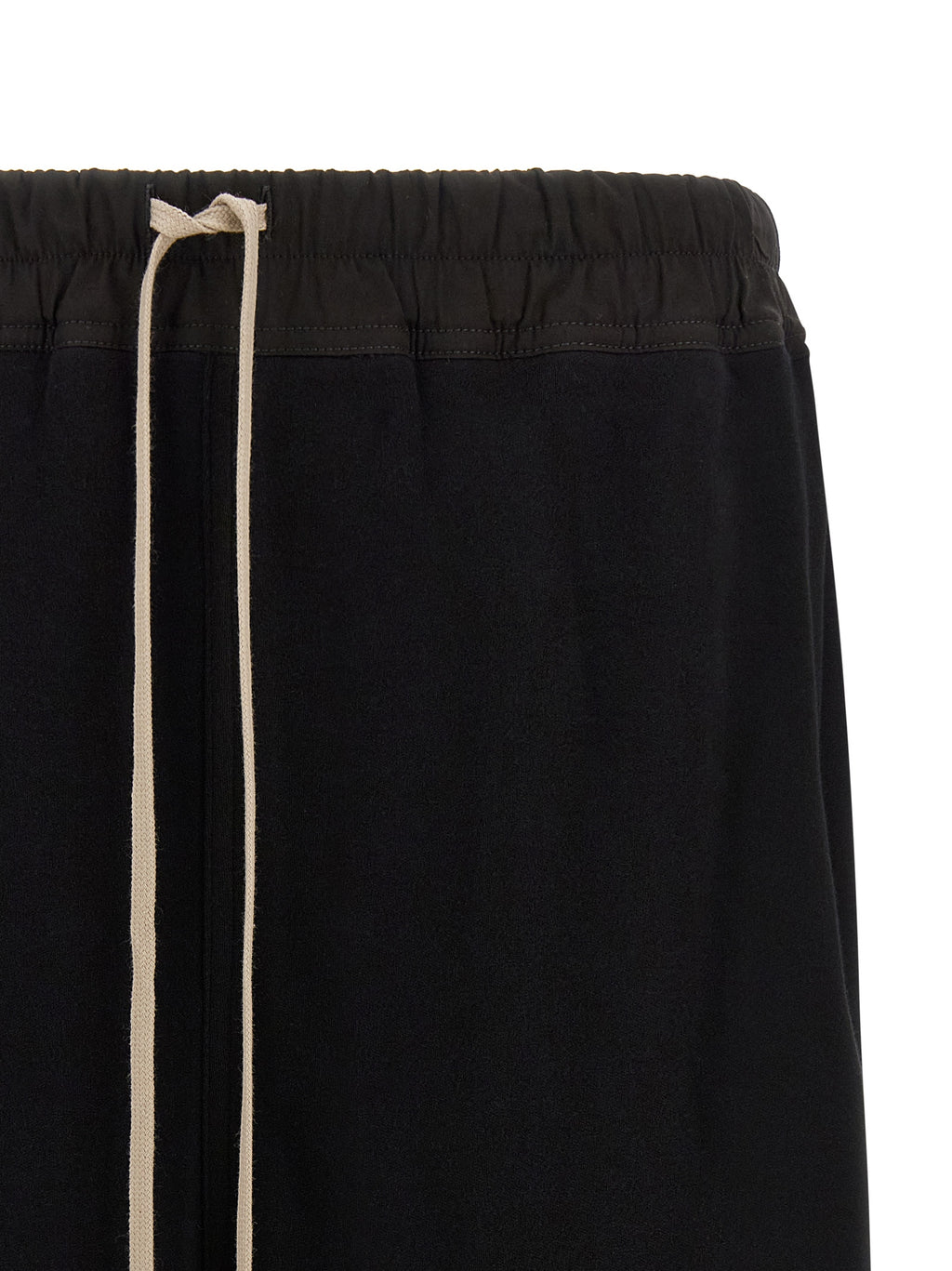 Schwarze Baumwoll-Bermudashorts