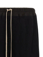 Schwarze Baumwoll-Bermudashorts