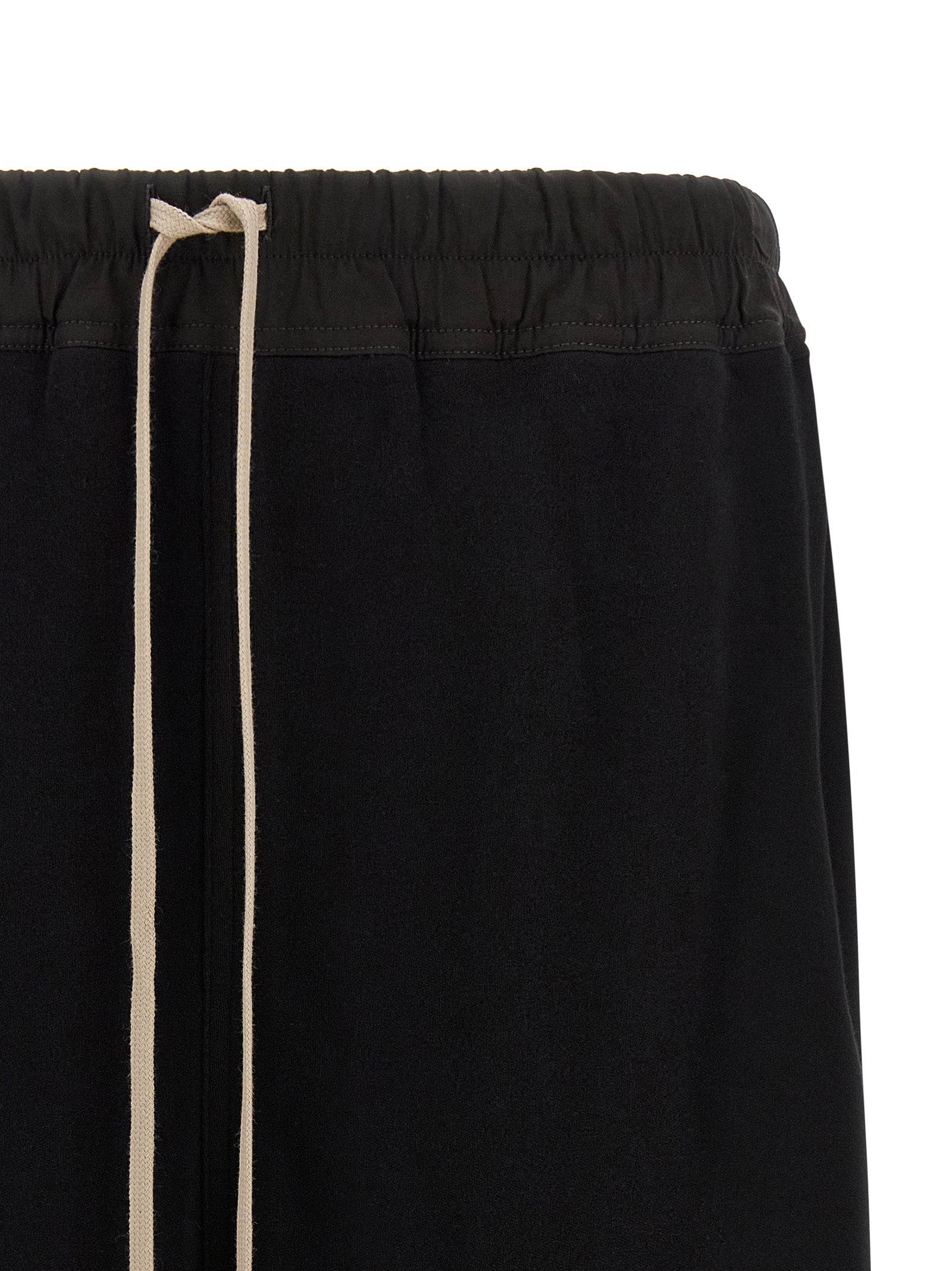 Schwarze Baumwoll-Bermudashorts