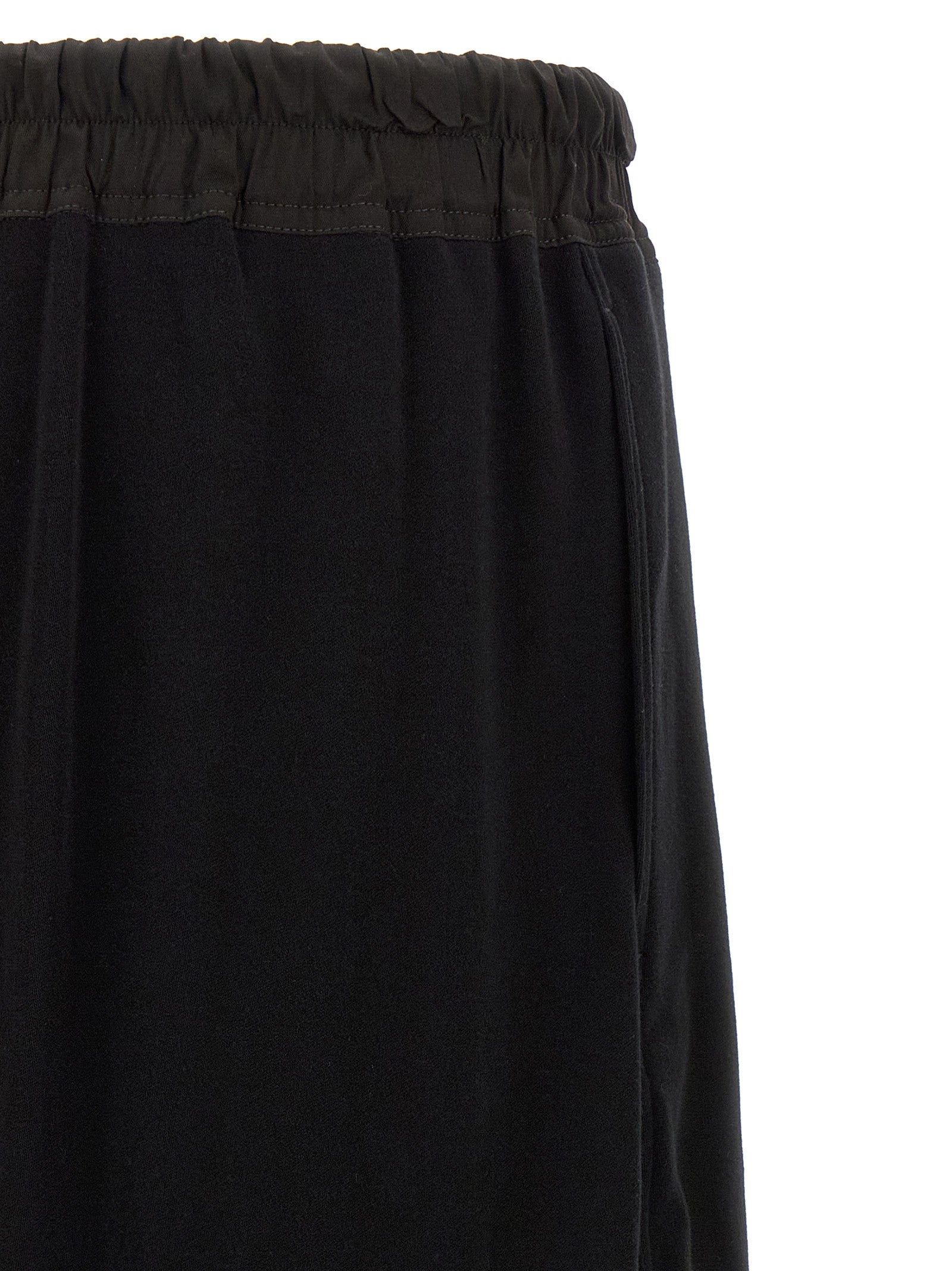 Schwarze Baumwoll-Bermudashorts