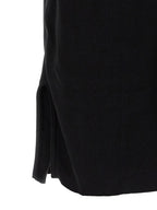 Schwarze Baumwoll-Bermudashorts