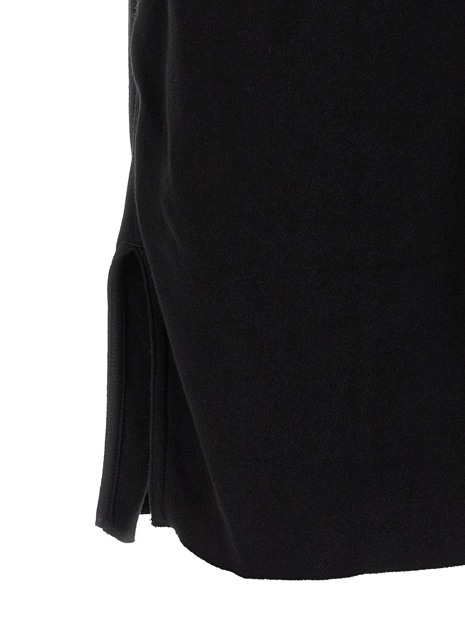 Schwarze Baumwoll-Bermudashorts