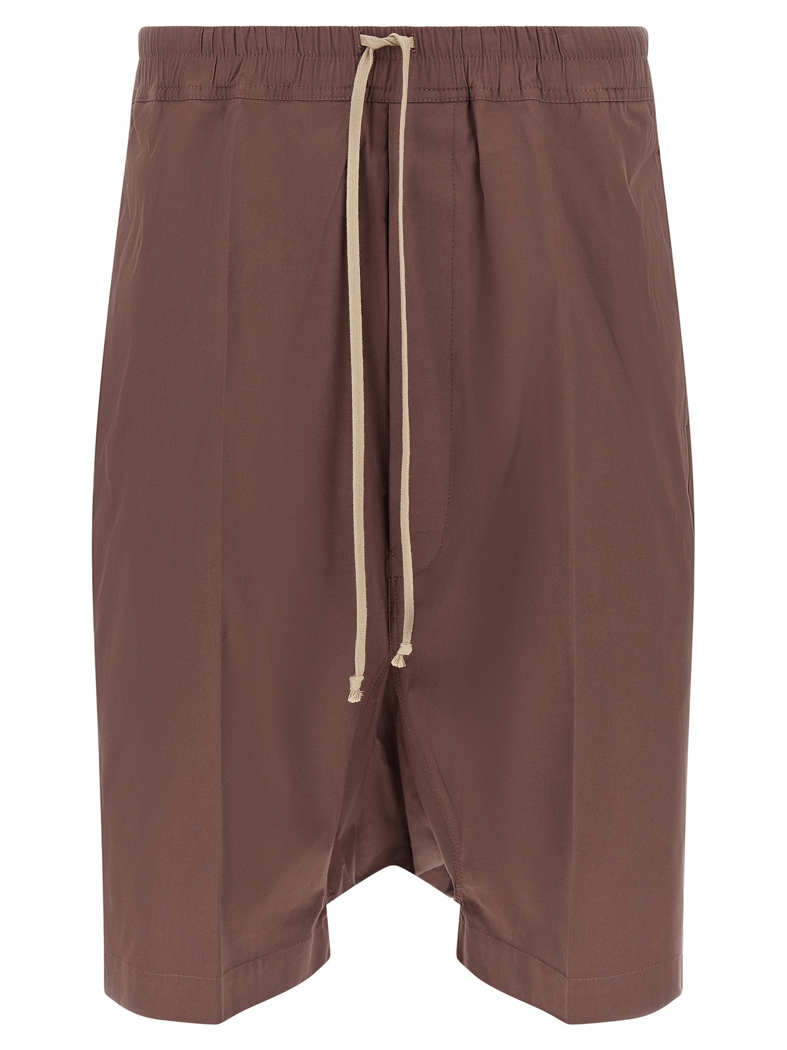Braune Baumwoll-Bermudashorts