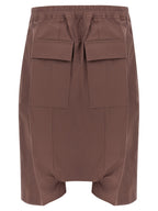 Braune Baumwoll-Bermudashorts