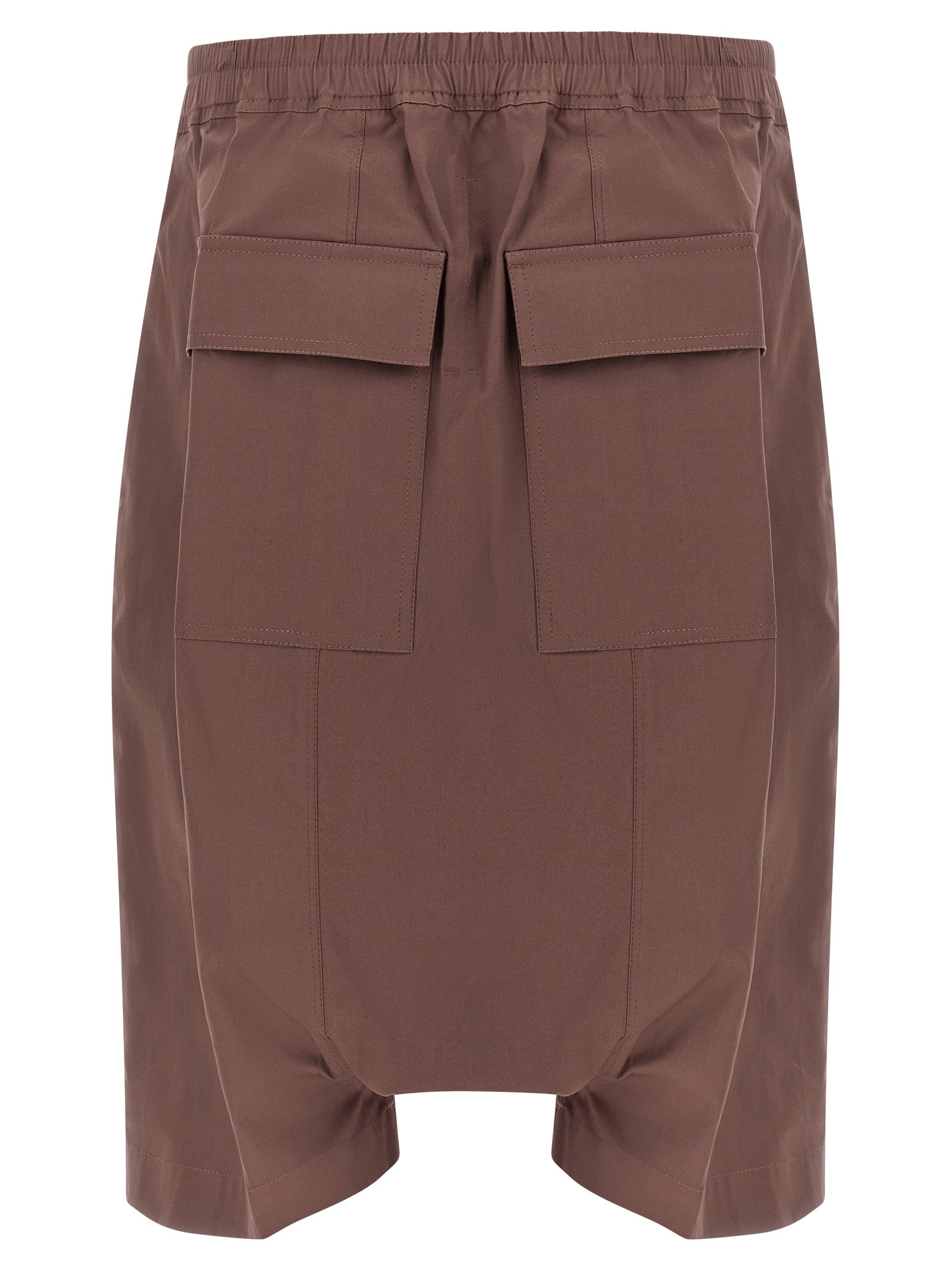 Braune Baumwoll-Bermudashorts