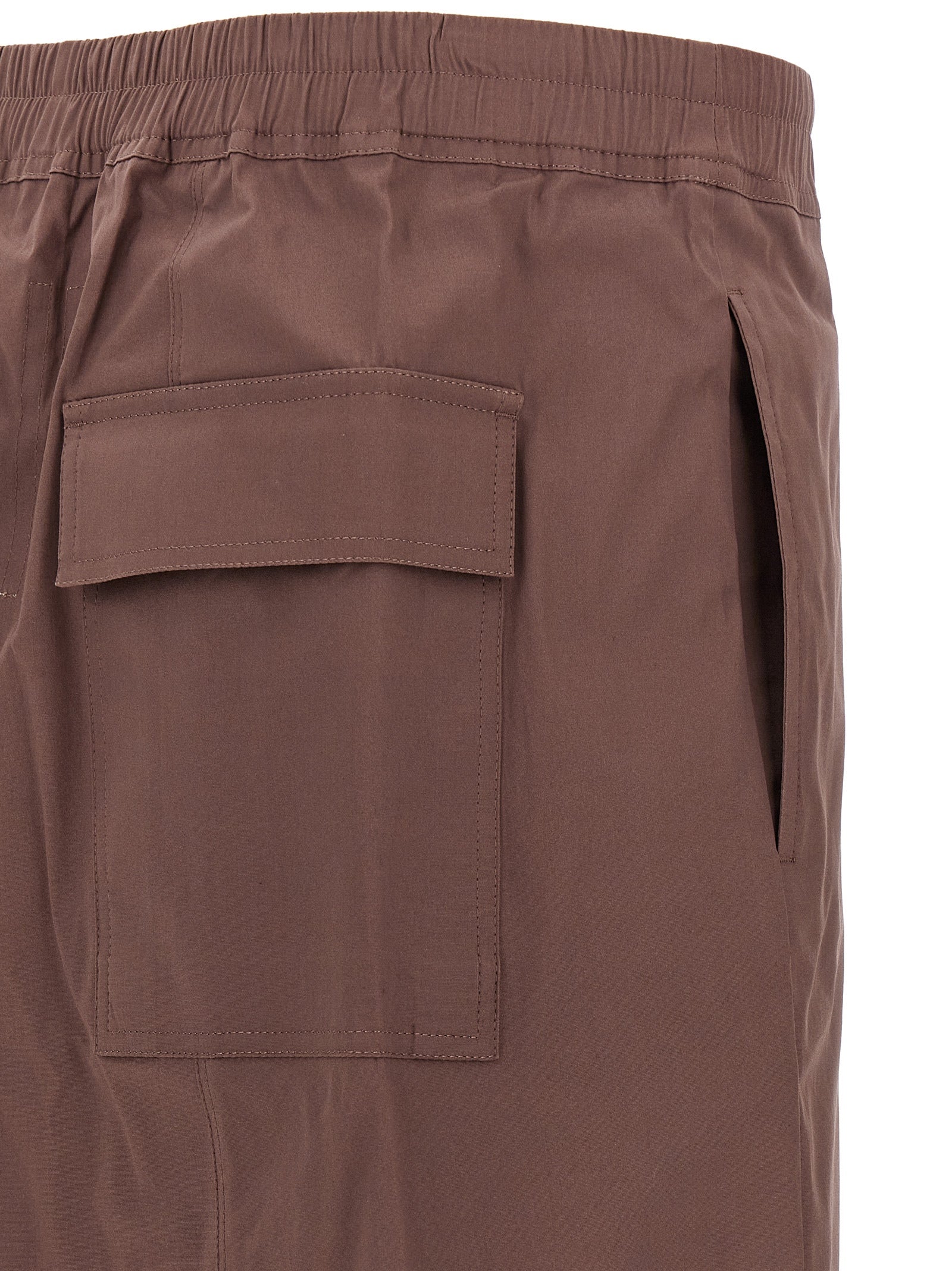 Braune Baumwoll-Bermudashorts