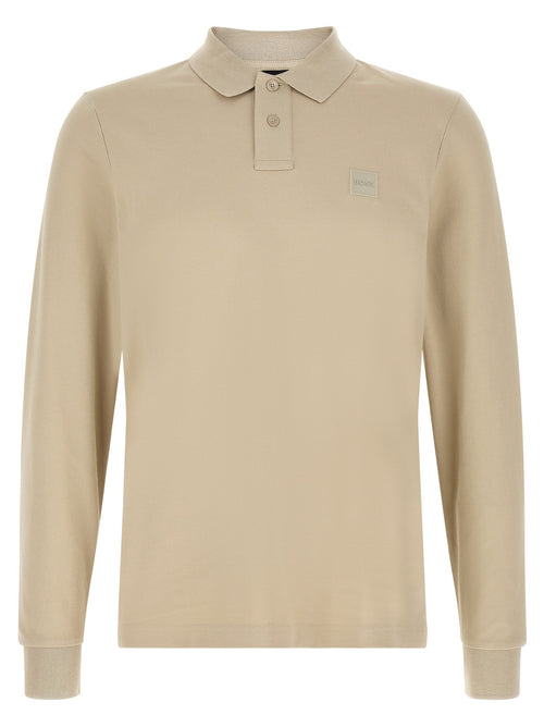 Beige Cotton Polo Shirt Hugo Boss