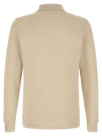 Beige Cotton Polo Shirt