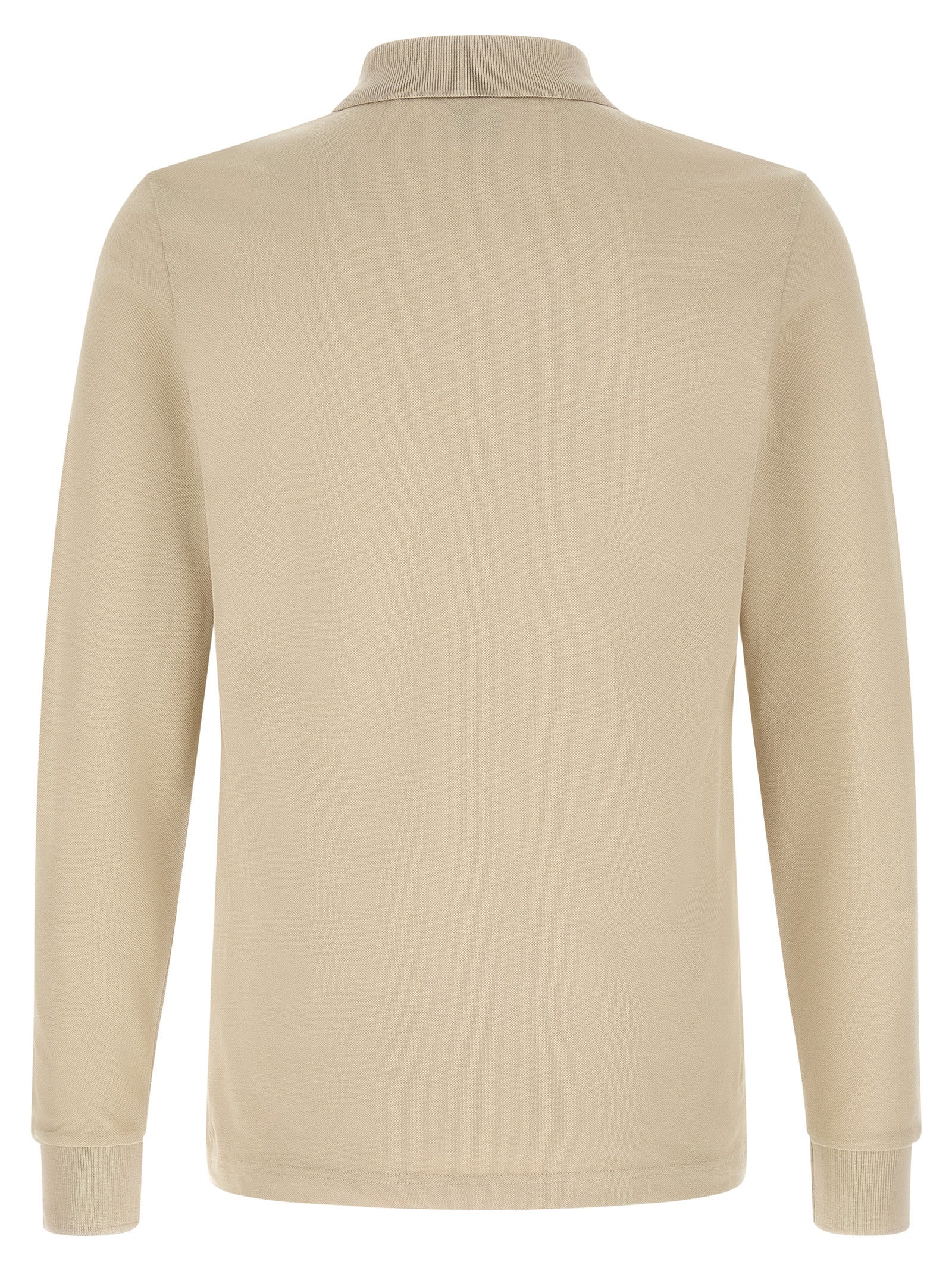 Beige Cotton Polo Shirt