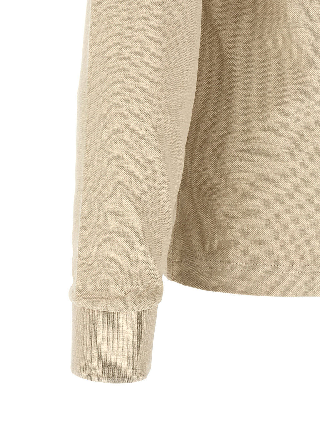 Beige Cotton Polo Shirt
