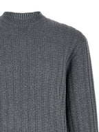 Grauer Baumwollcardigan