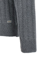 Grauer Baumwollcardigan