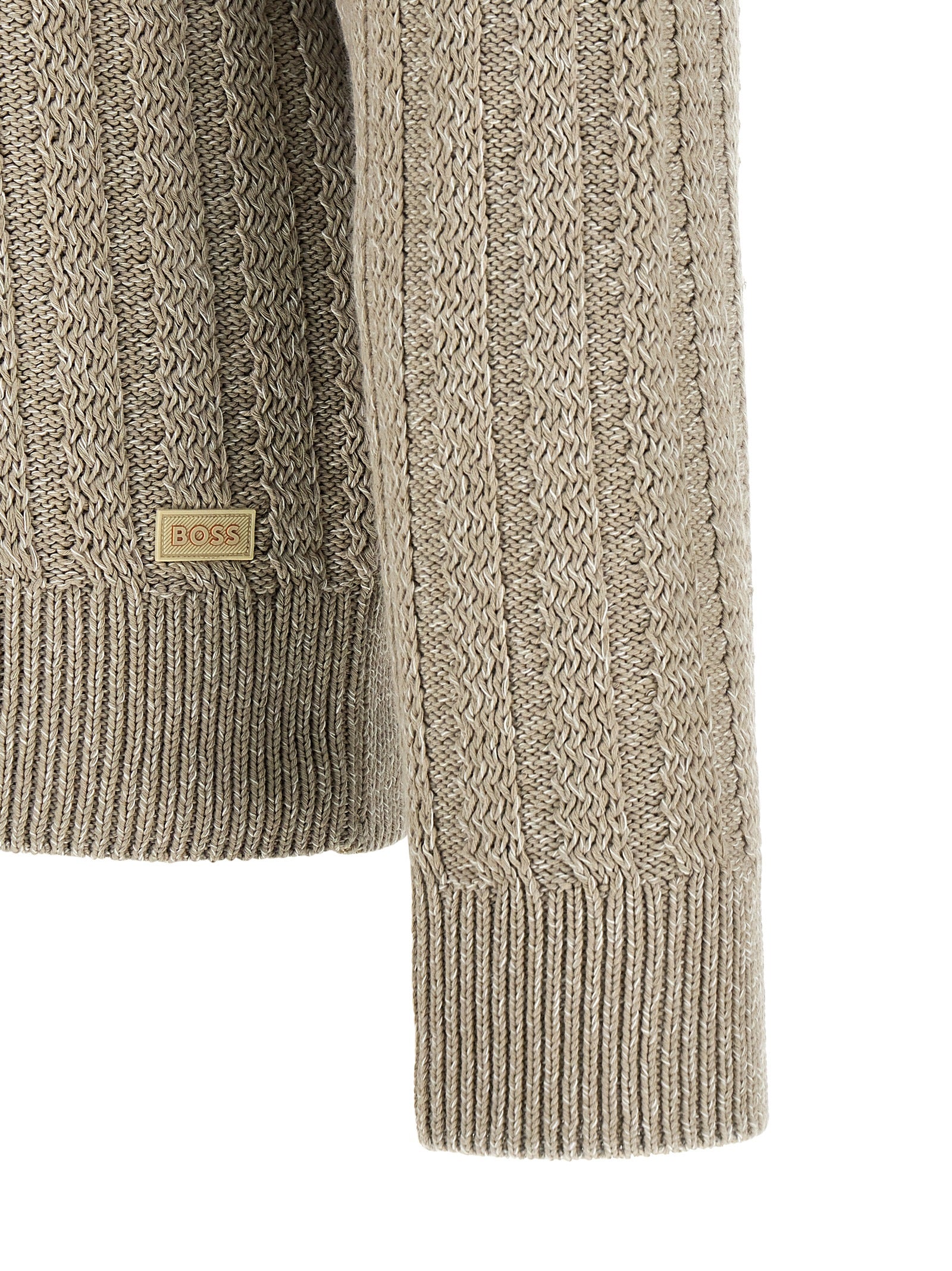 Beige Cotton Cardigan