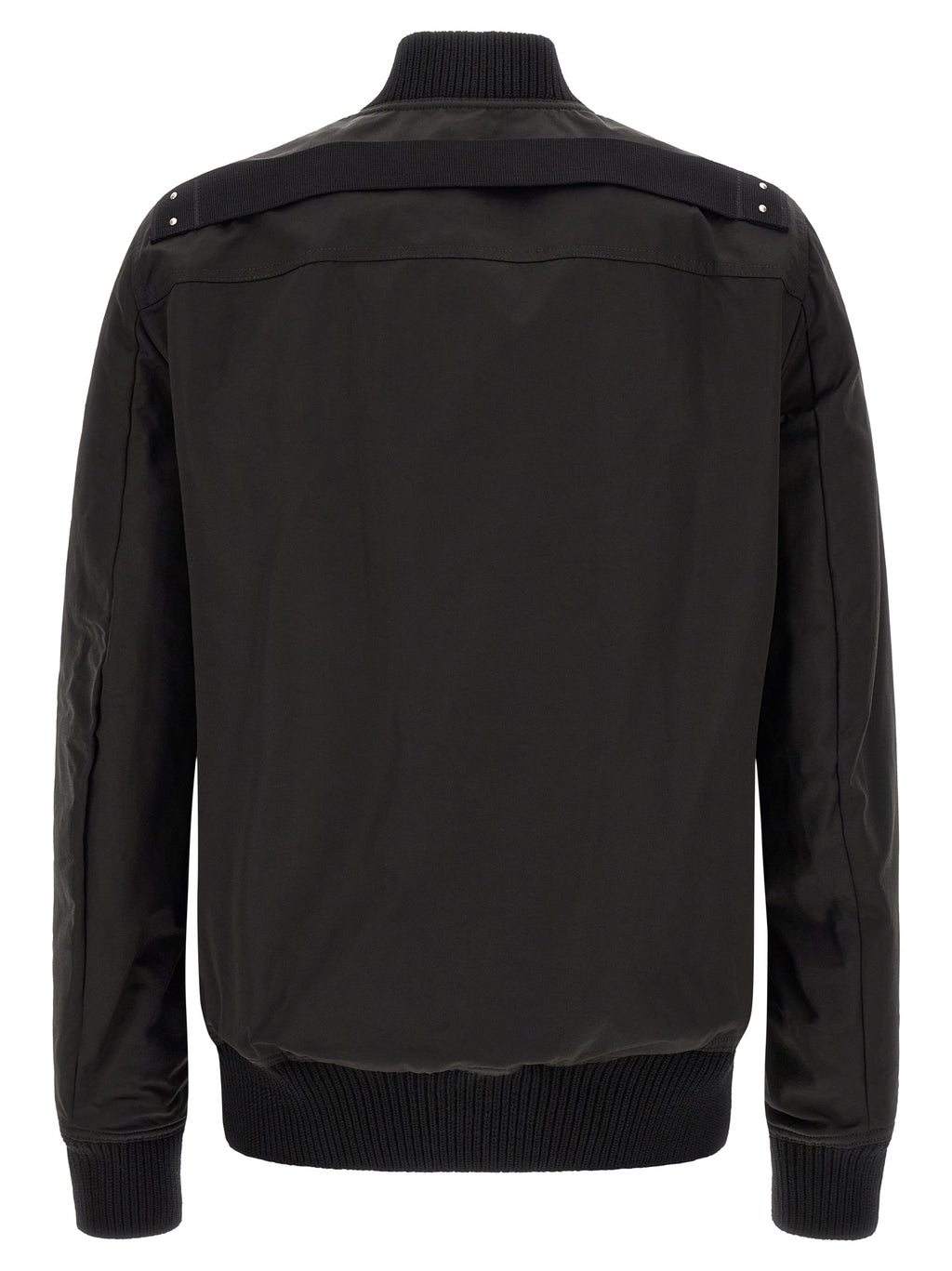 Schwarzer Nylon-Bomber