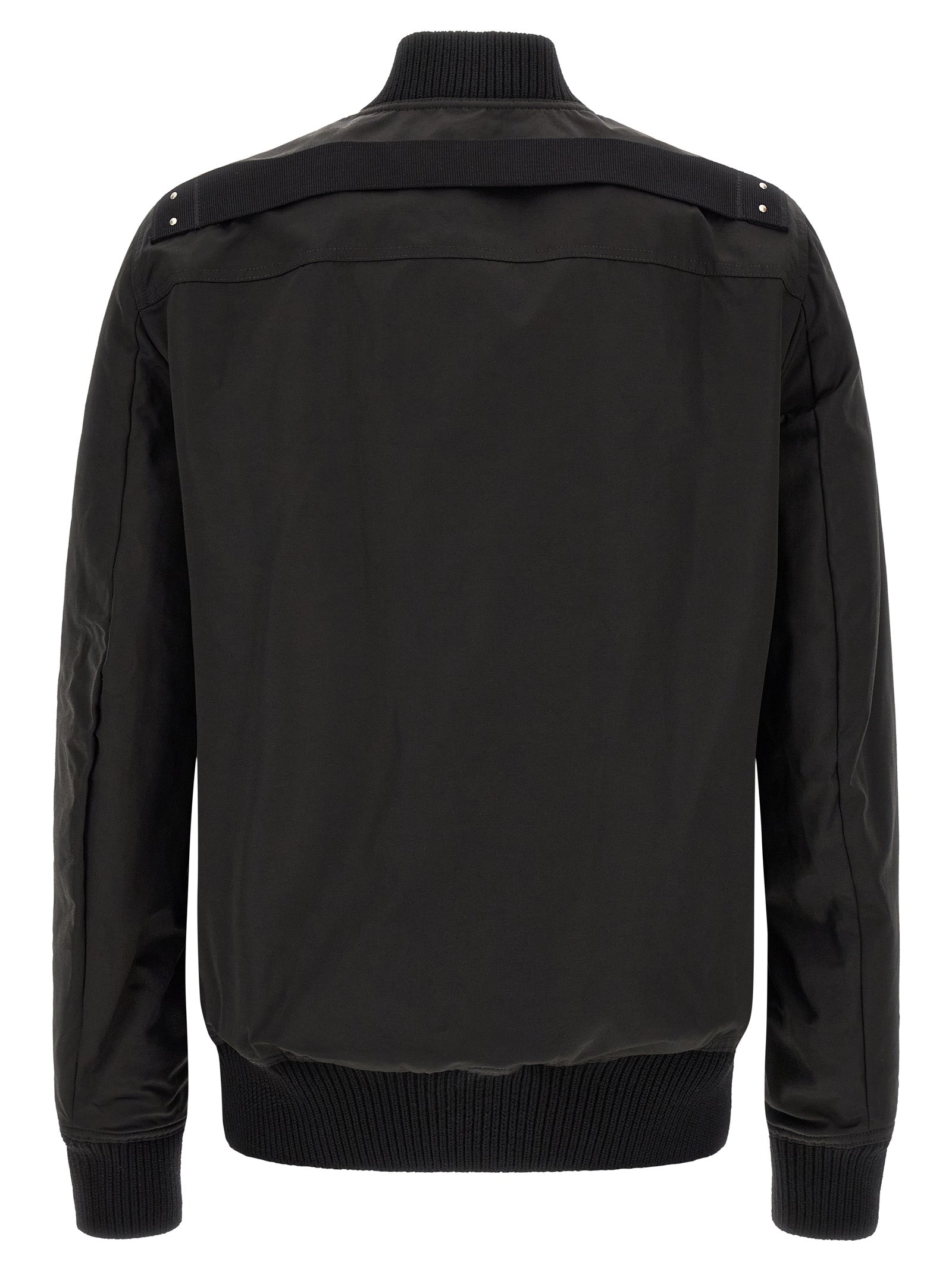 Schwarzer Nylon-Bomber