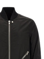 Schwarzer Nylon-Bomber