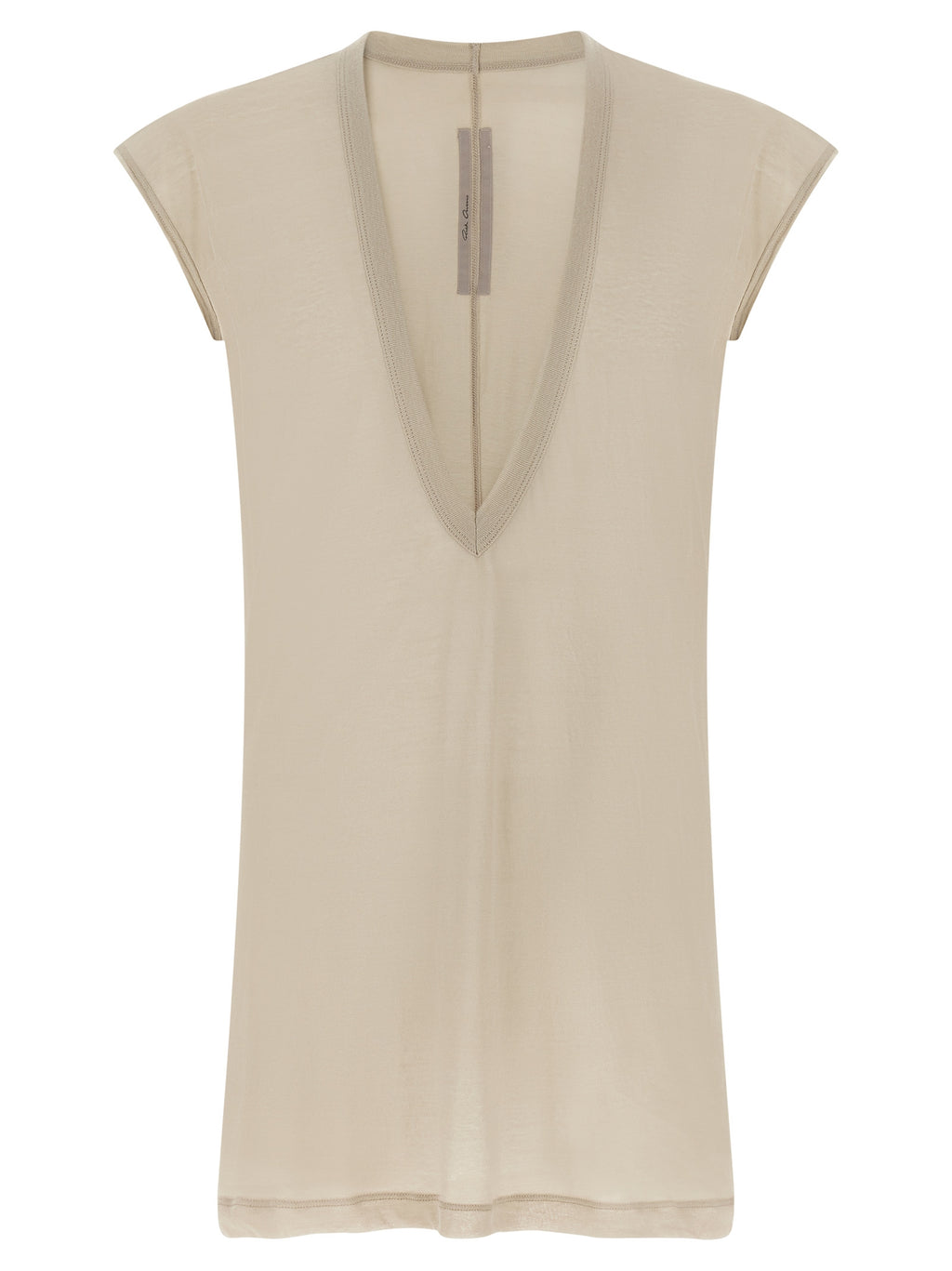 Beiges Baumwoll-T-Shirt