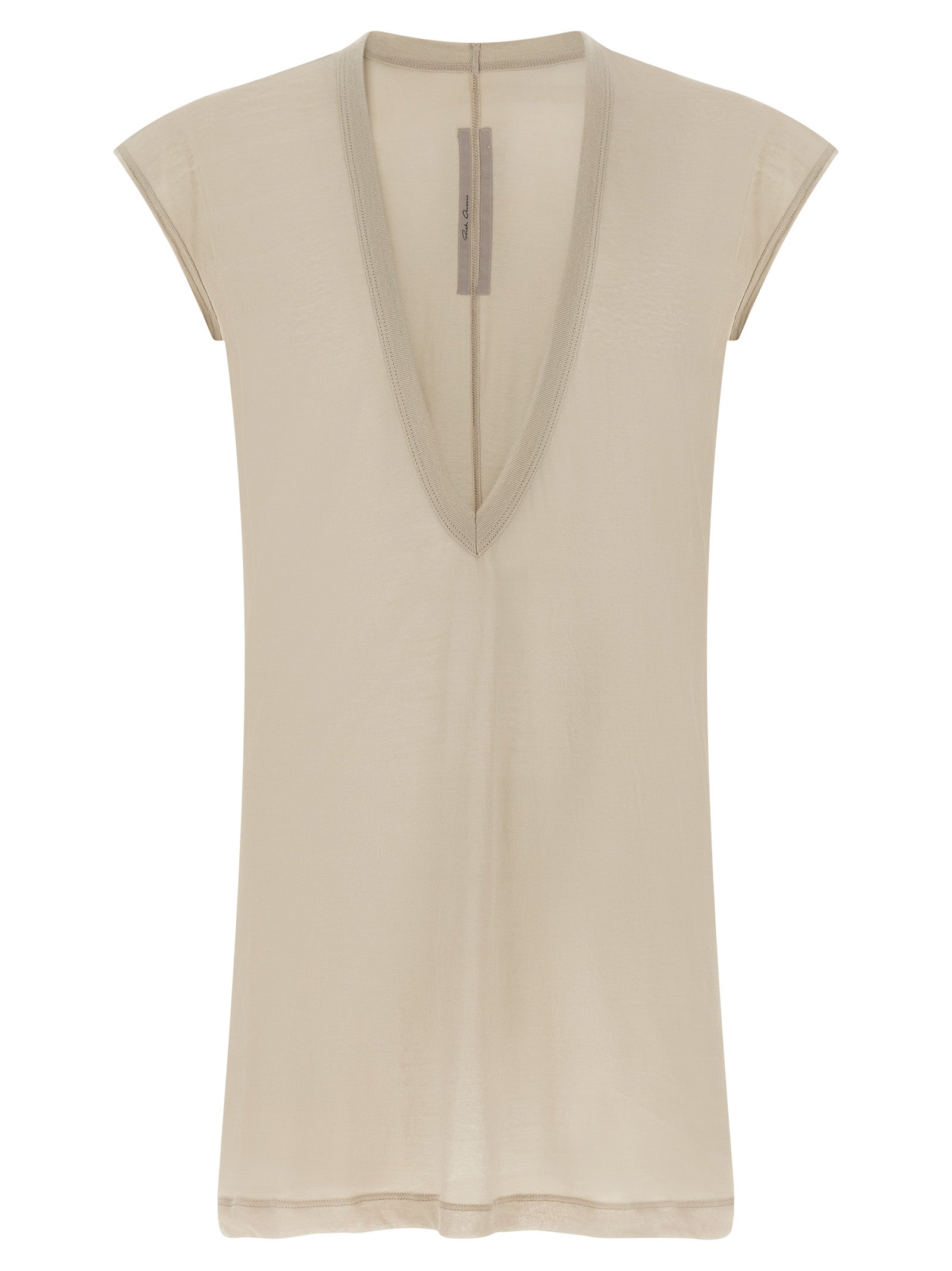 Beiges Baumwoll-T-Shirt