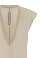 Beiges Baumwoll-T-Shirt