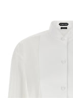 Weiße Baumwollbluse