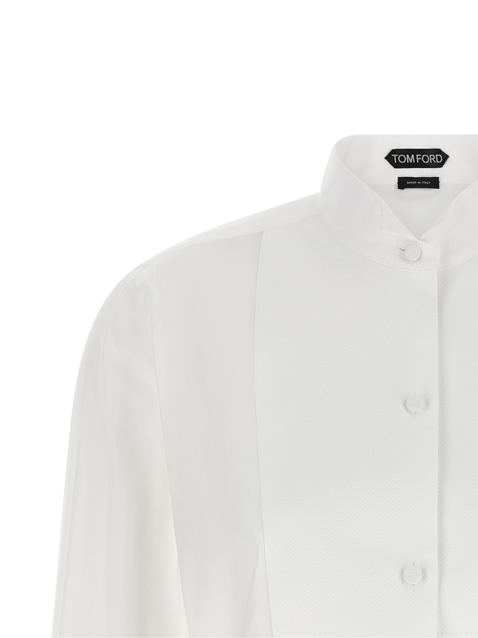 Weiße Baumwollbluse