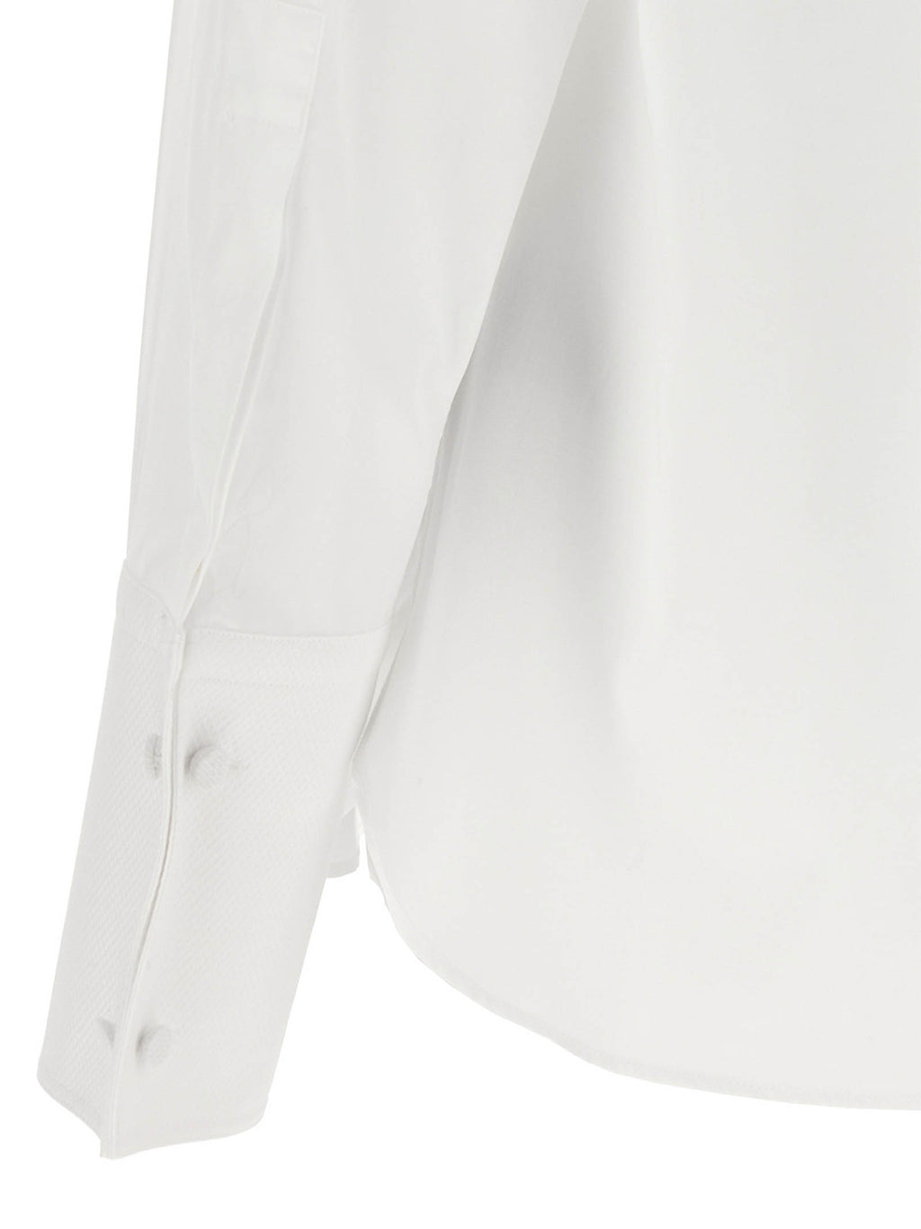 Weiße Baumwollbluse