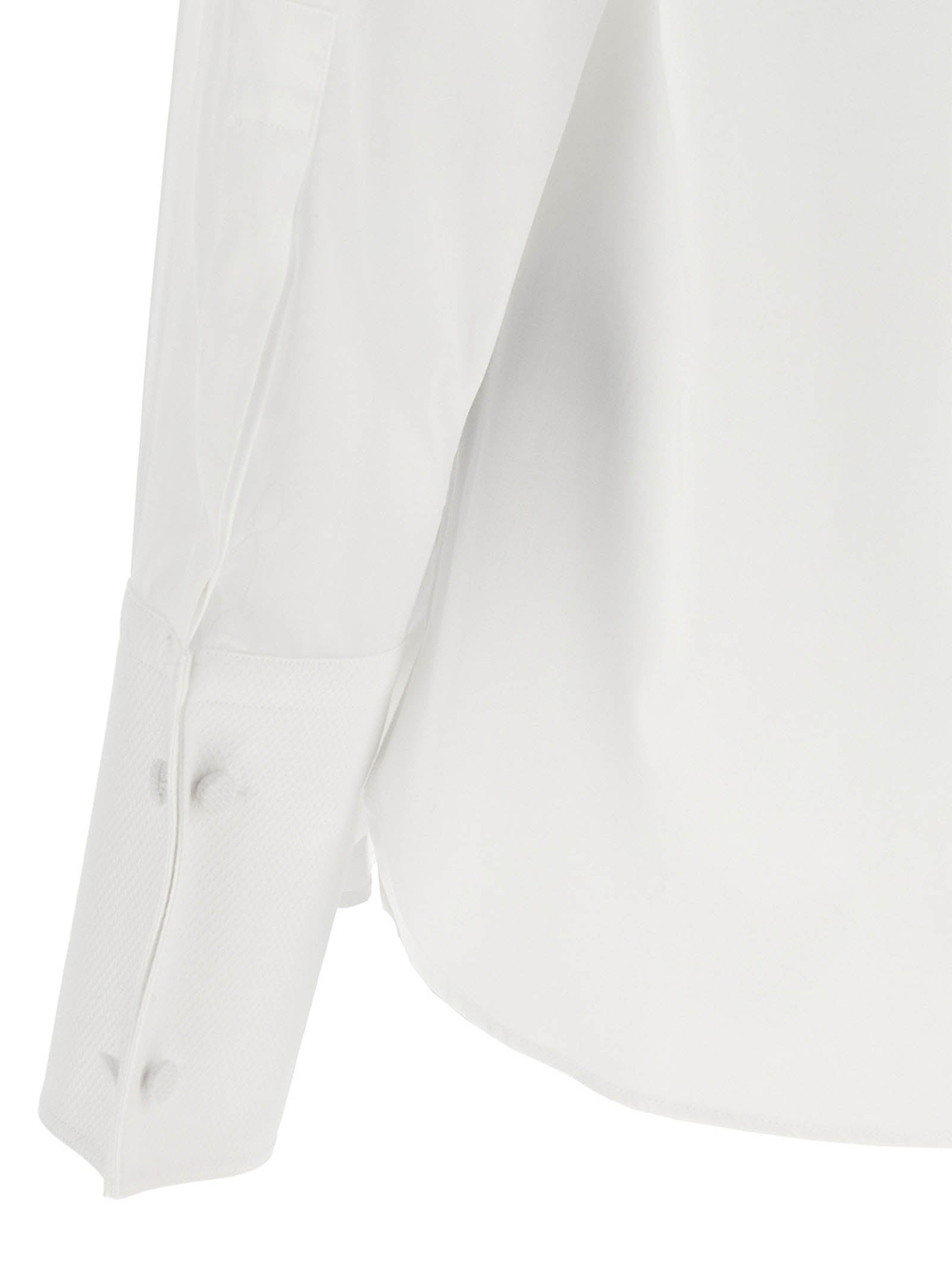 Weiße Baumwollbluse