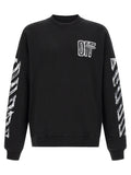 Schwarzer Baumwoll-Sweatshirt