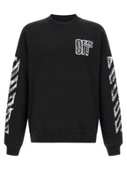 Schwarzer Baumwoll-Sweatshirt