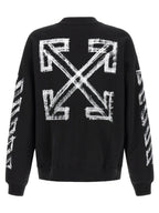 Schwarzer Baumwoll-Sweatshirt