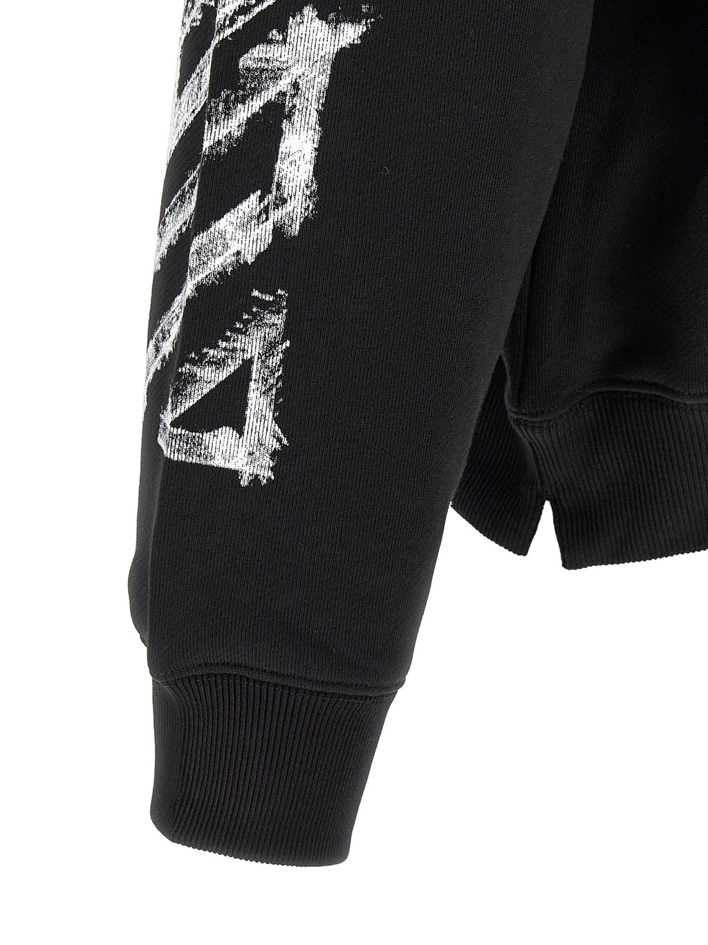 Schwarzer Baumwoll-Sweatshirt