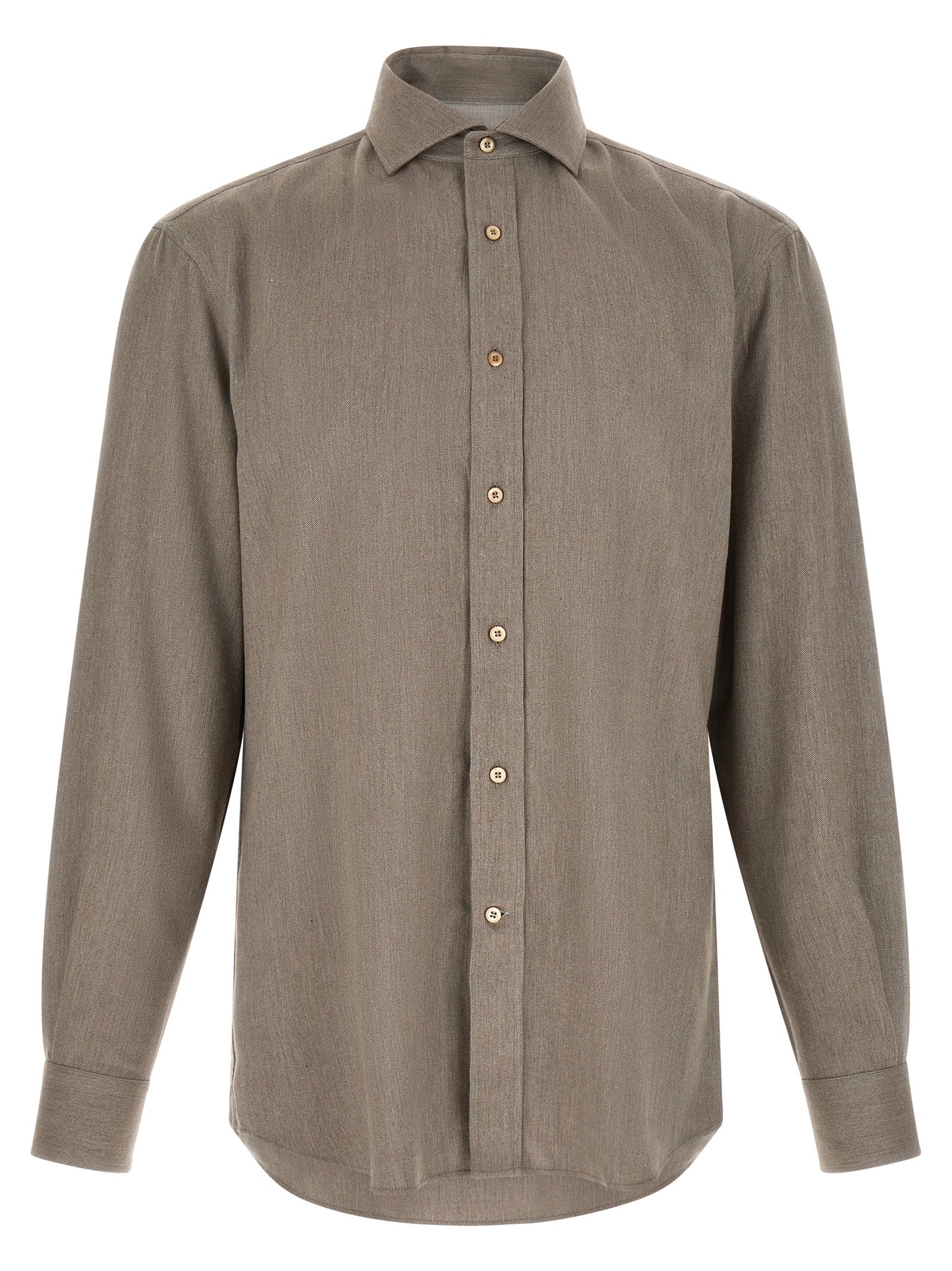 Graue Baumwollbluse