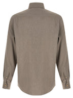 Graue Baumwollbluse