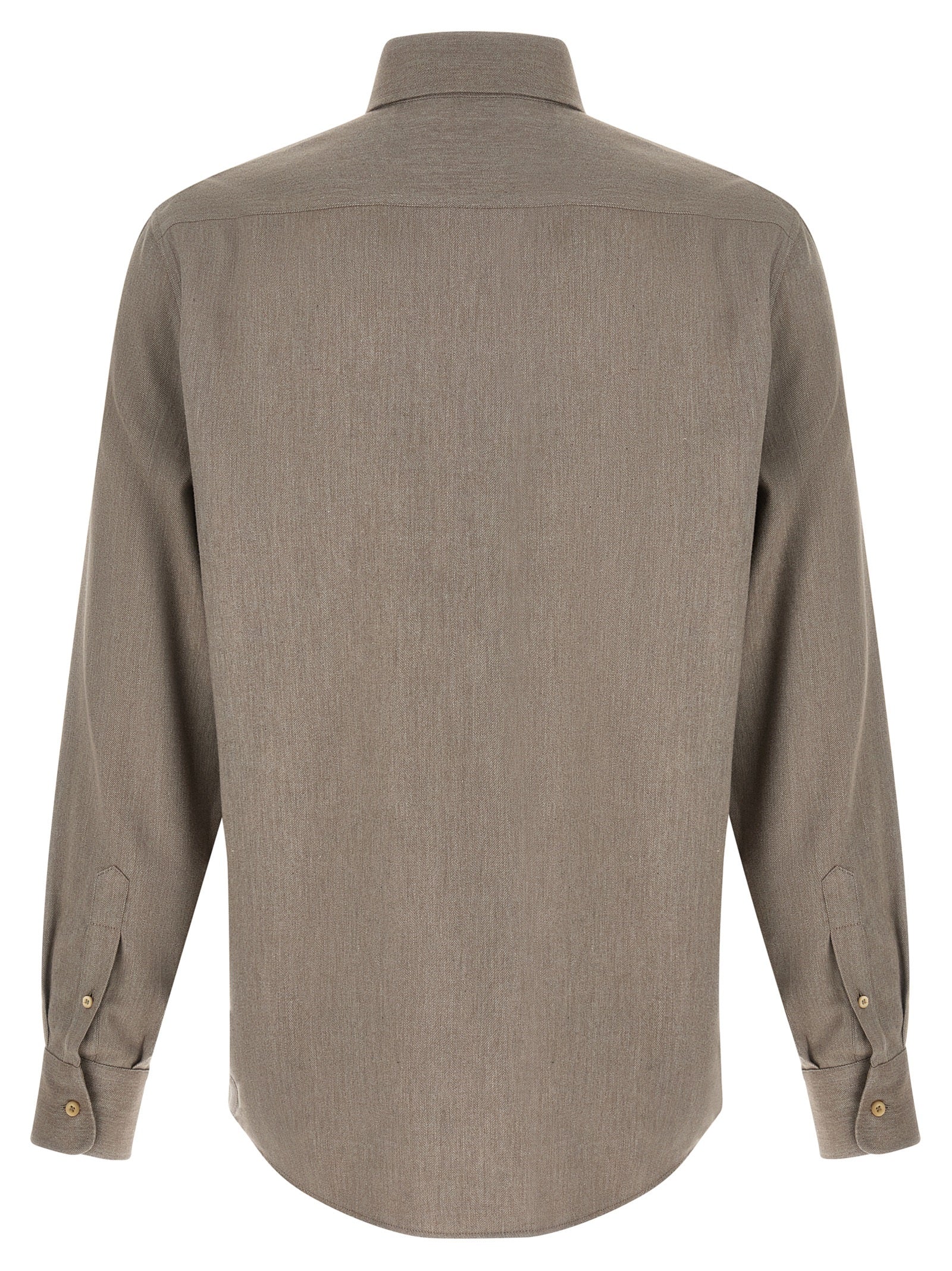 Graue Baumwollbluse
