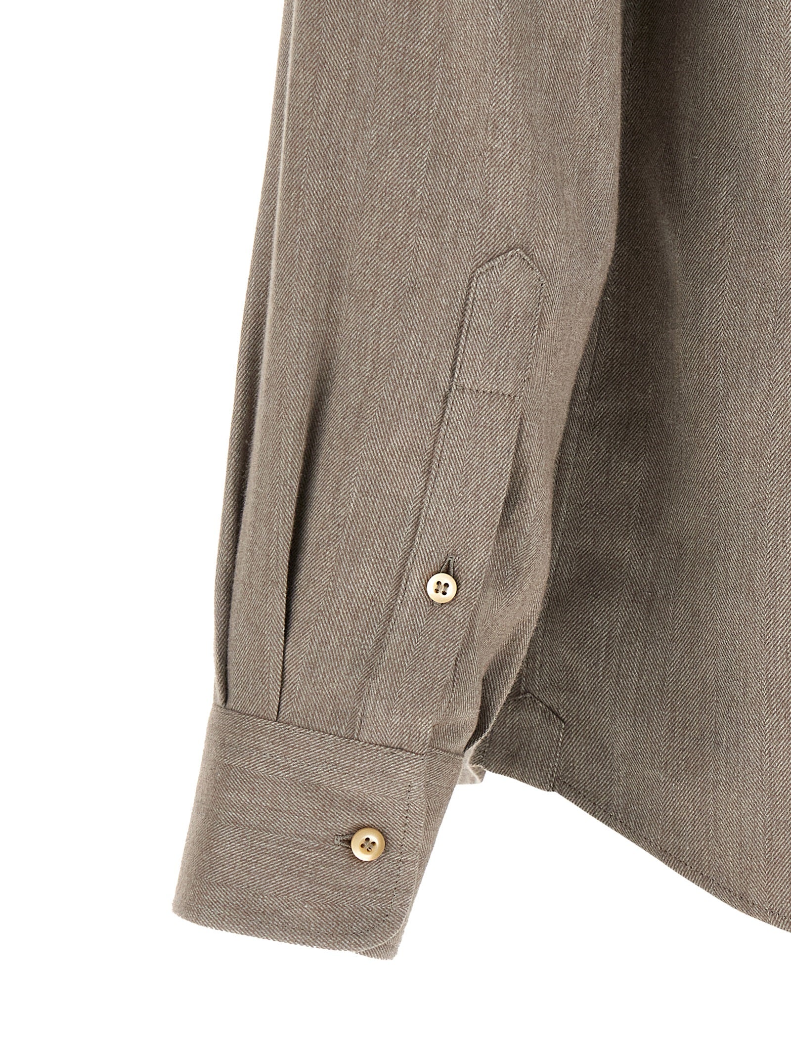 Graue Baumwollbluse