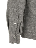 Graue Kaschmirbluse