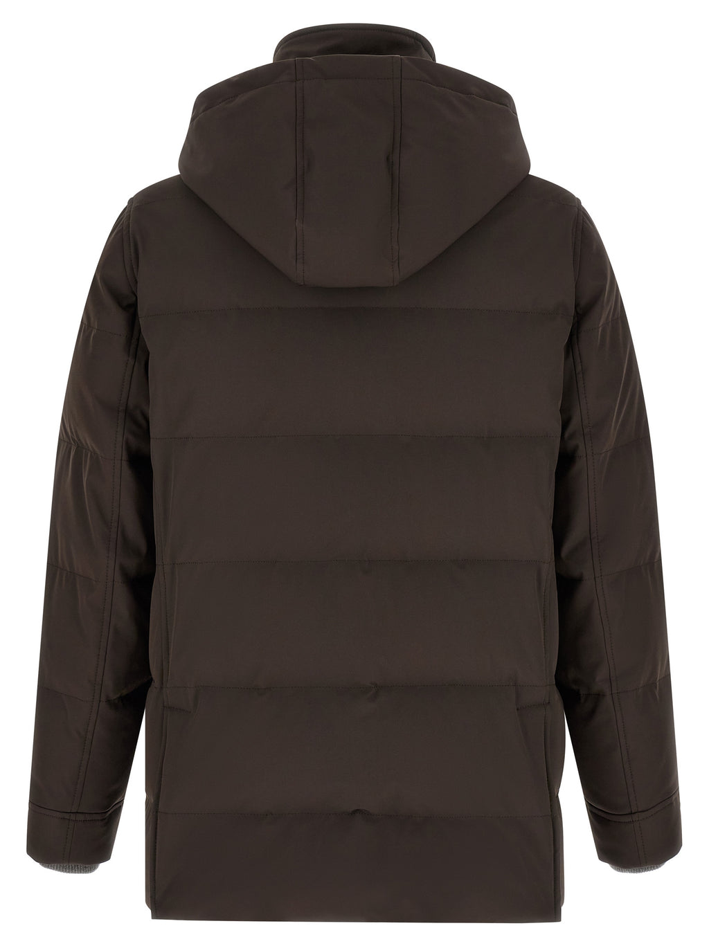 Brauner Parka aus Polyamid