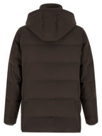 Brauner Parka aus Polyamid